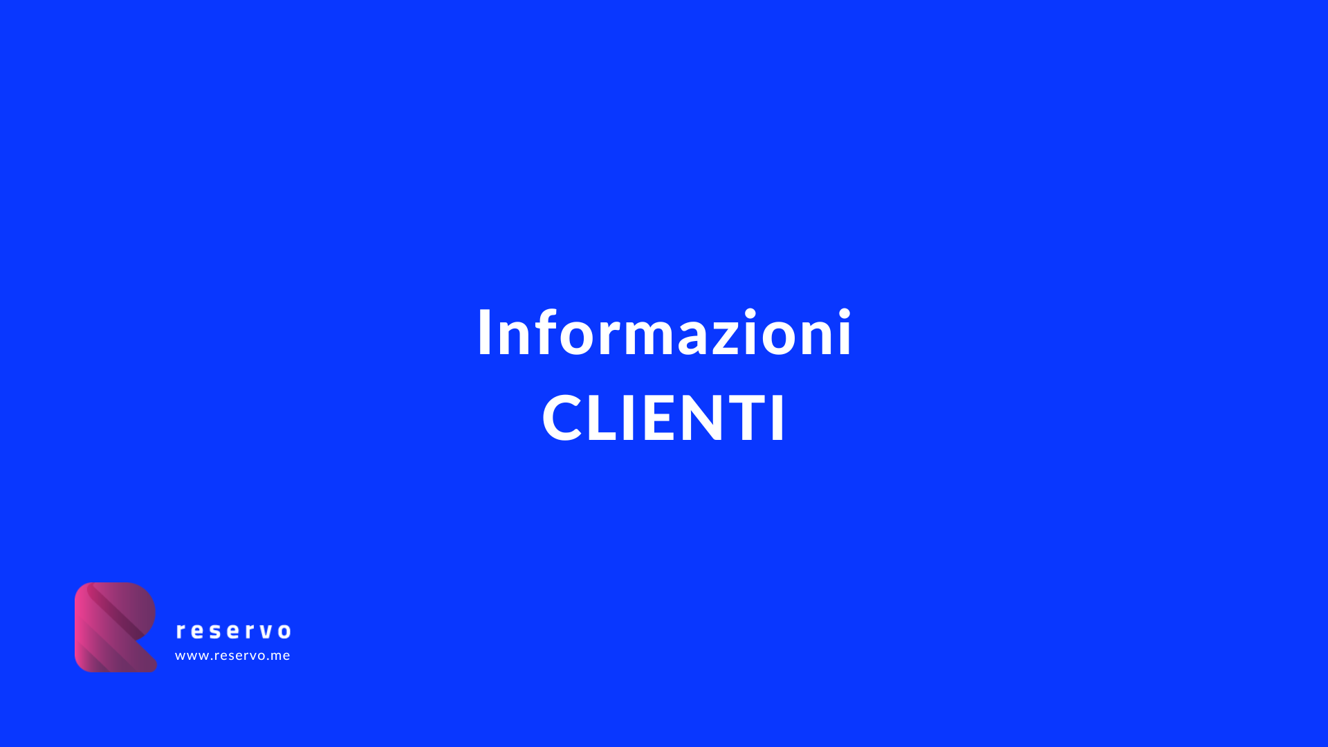 Informazioni clienti 